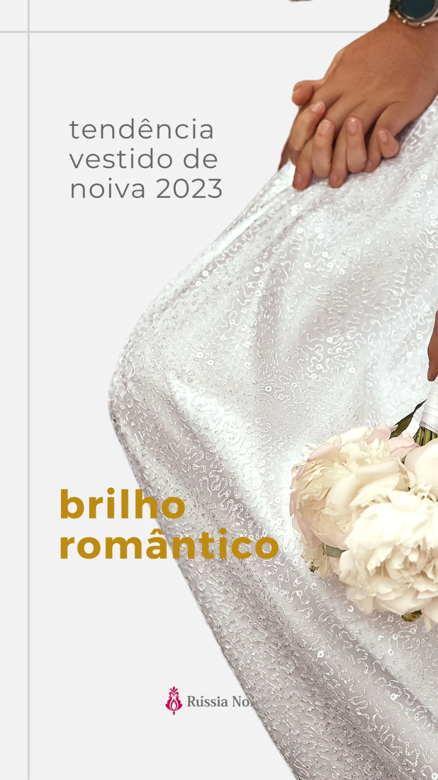 tendencia 2023 vestido de noiva brilho