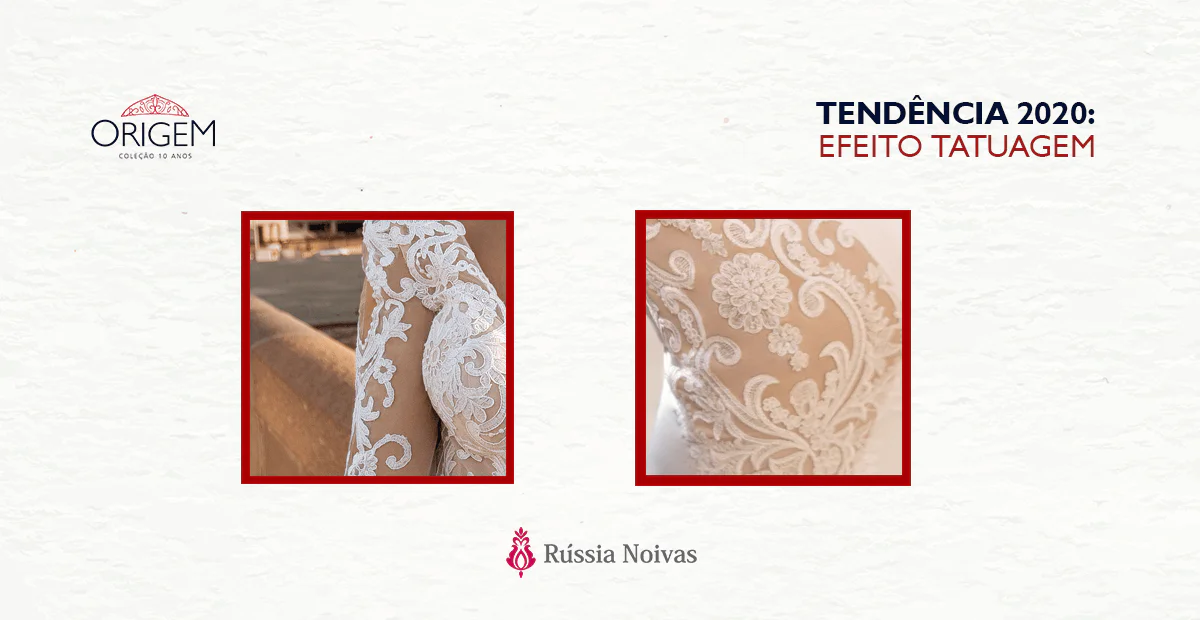 tendencia vestido de noiva efeito tatuagem