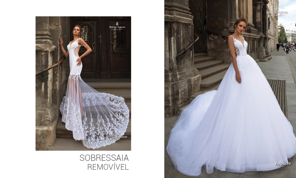 Vestido de noiva 2 em 1