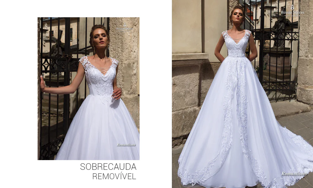 Vestido de noiva 2 em 1