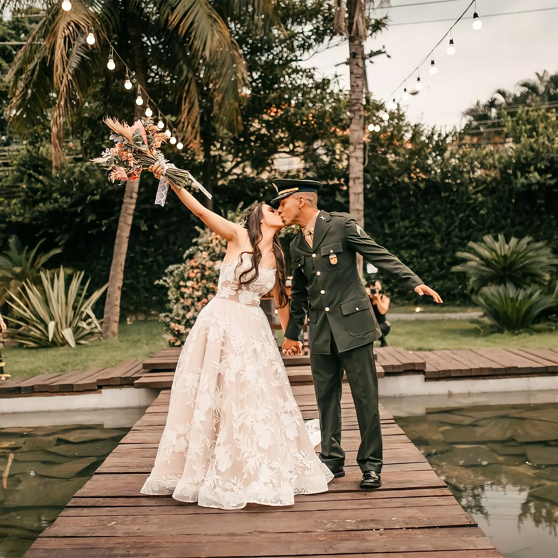 vestido de noiva casamento ao ar livre
