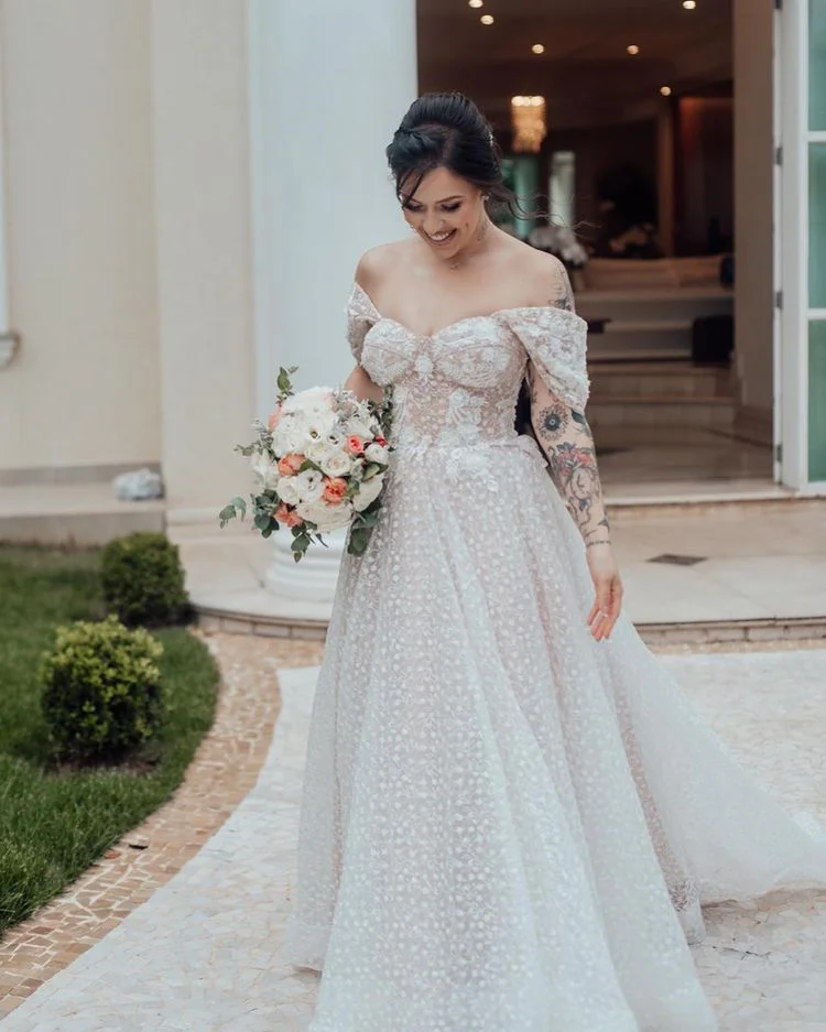 vestido de noiva princesa brilho