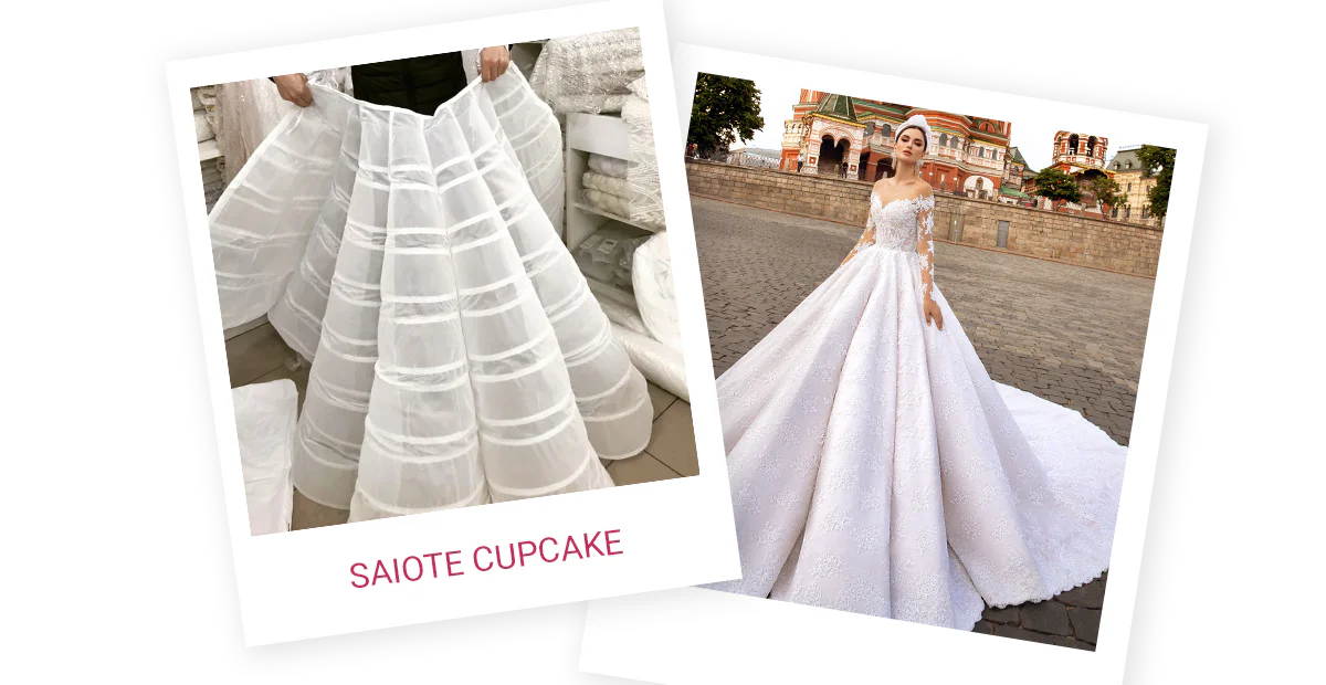saiote cupcake vestido de noiva