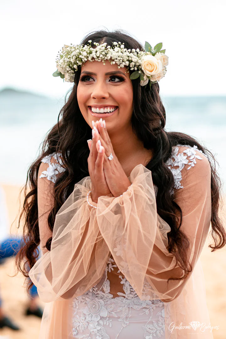 coroa de flores noiva