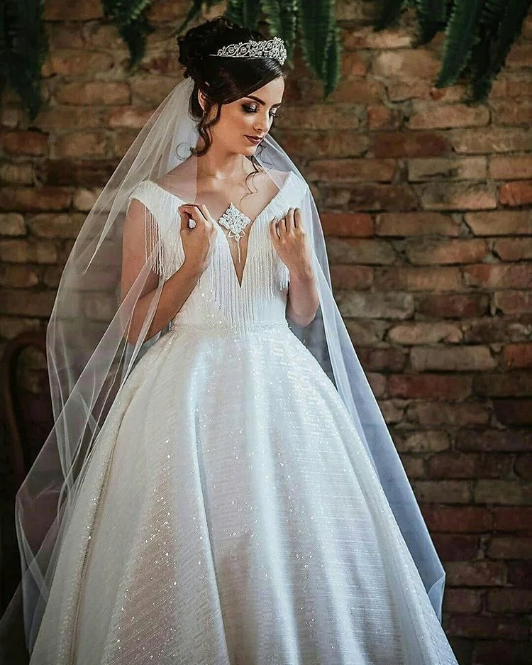 vestido de noiva brilho