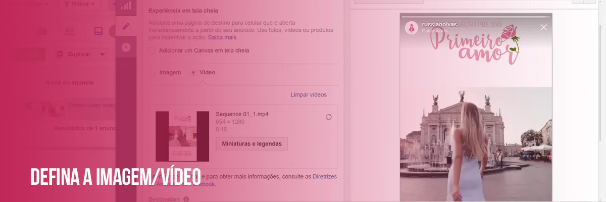 Defina a imagem do seu anúncio