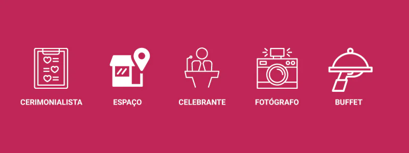 primeiros fornecedores casamento