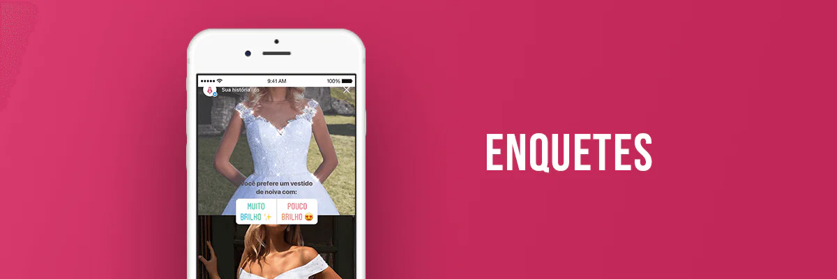 Instagram stories para empresas enquetes