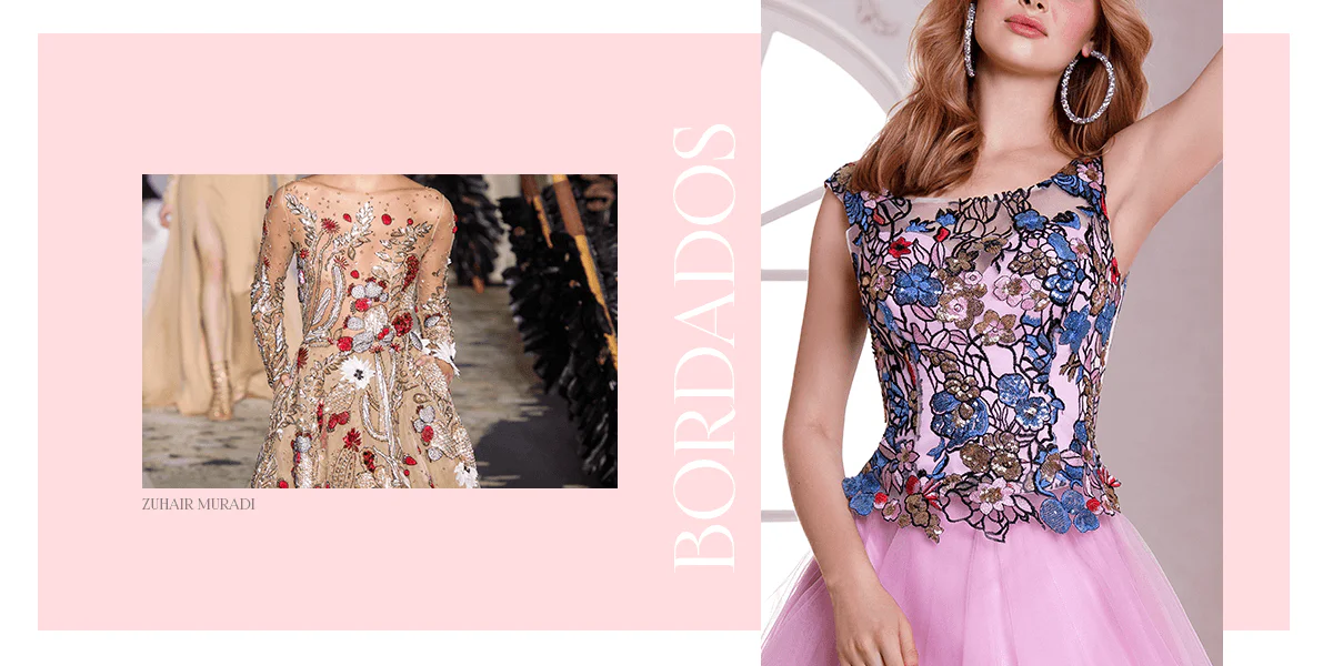 Vestido de 15 anos flores
