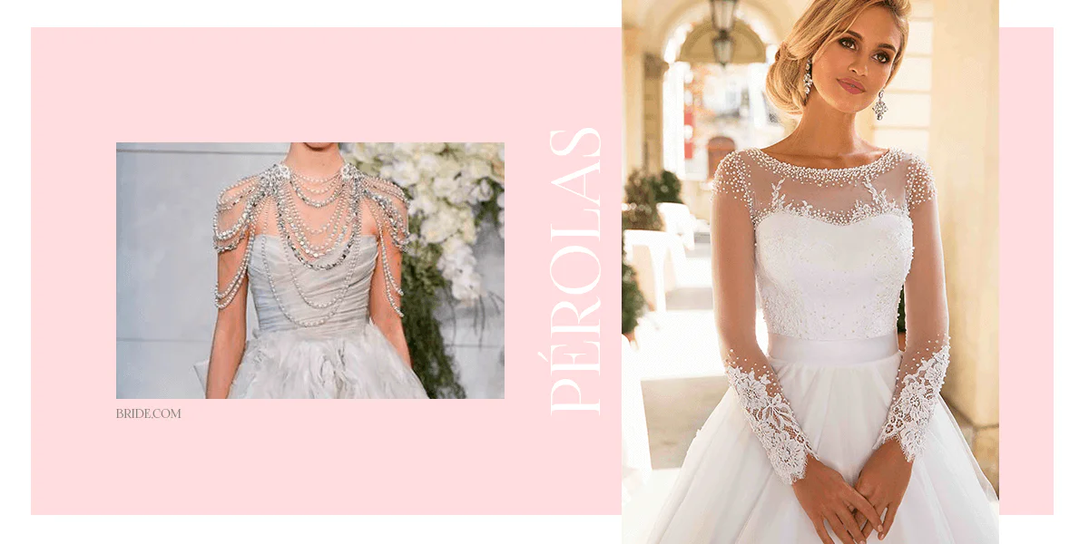 Vestido de noiva Tendência Pérola 2019