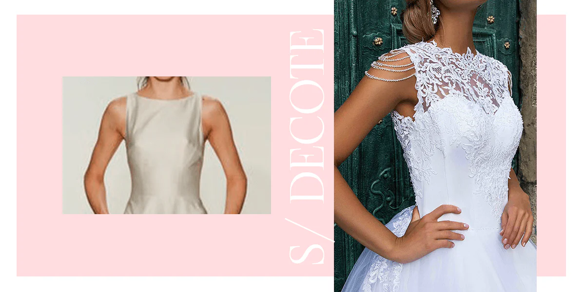 Vestido de noiva Tendência decote