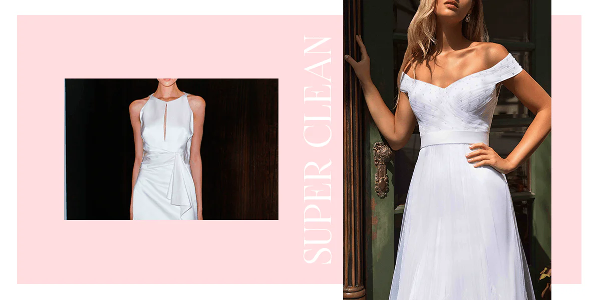 Vestido de noiva tendência super clean 2019