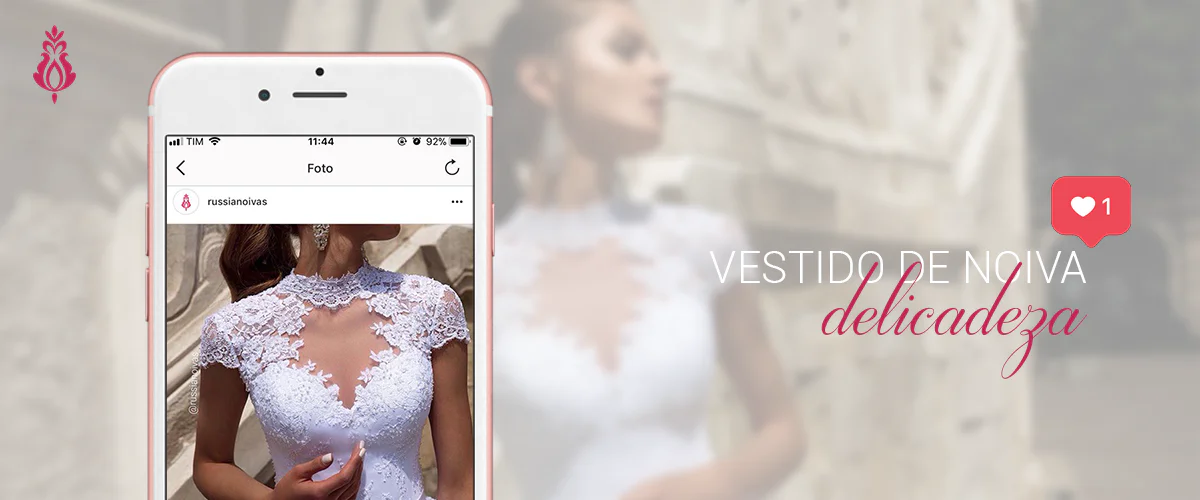 vestido de noiva delicadeza