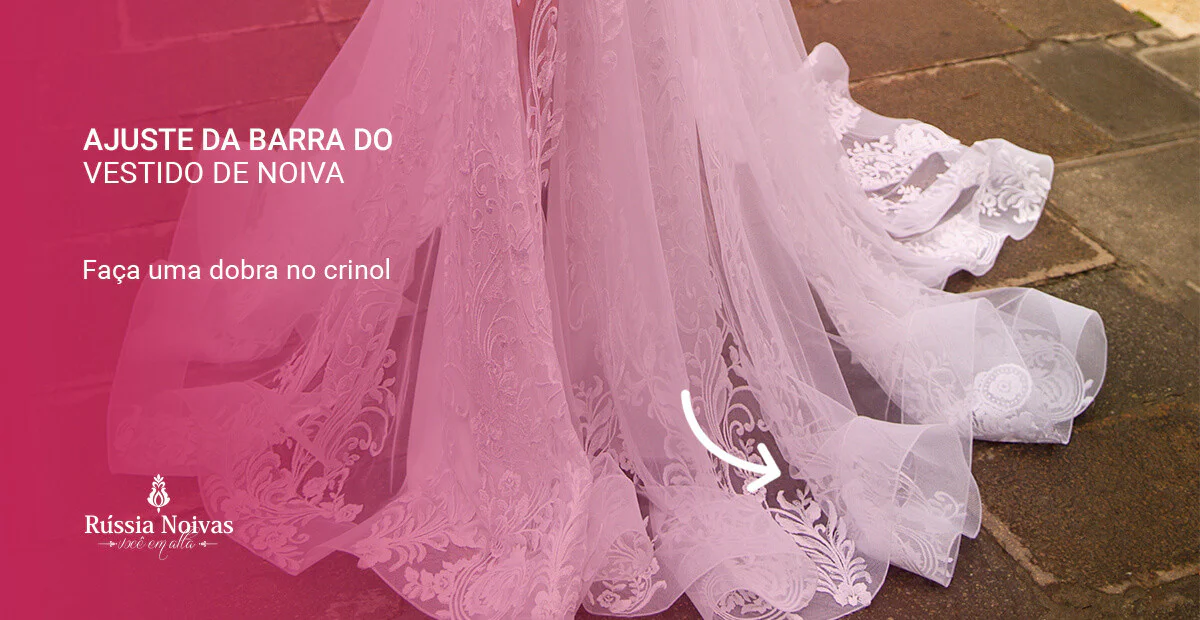 ajuste vestido de noiva com crinol