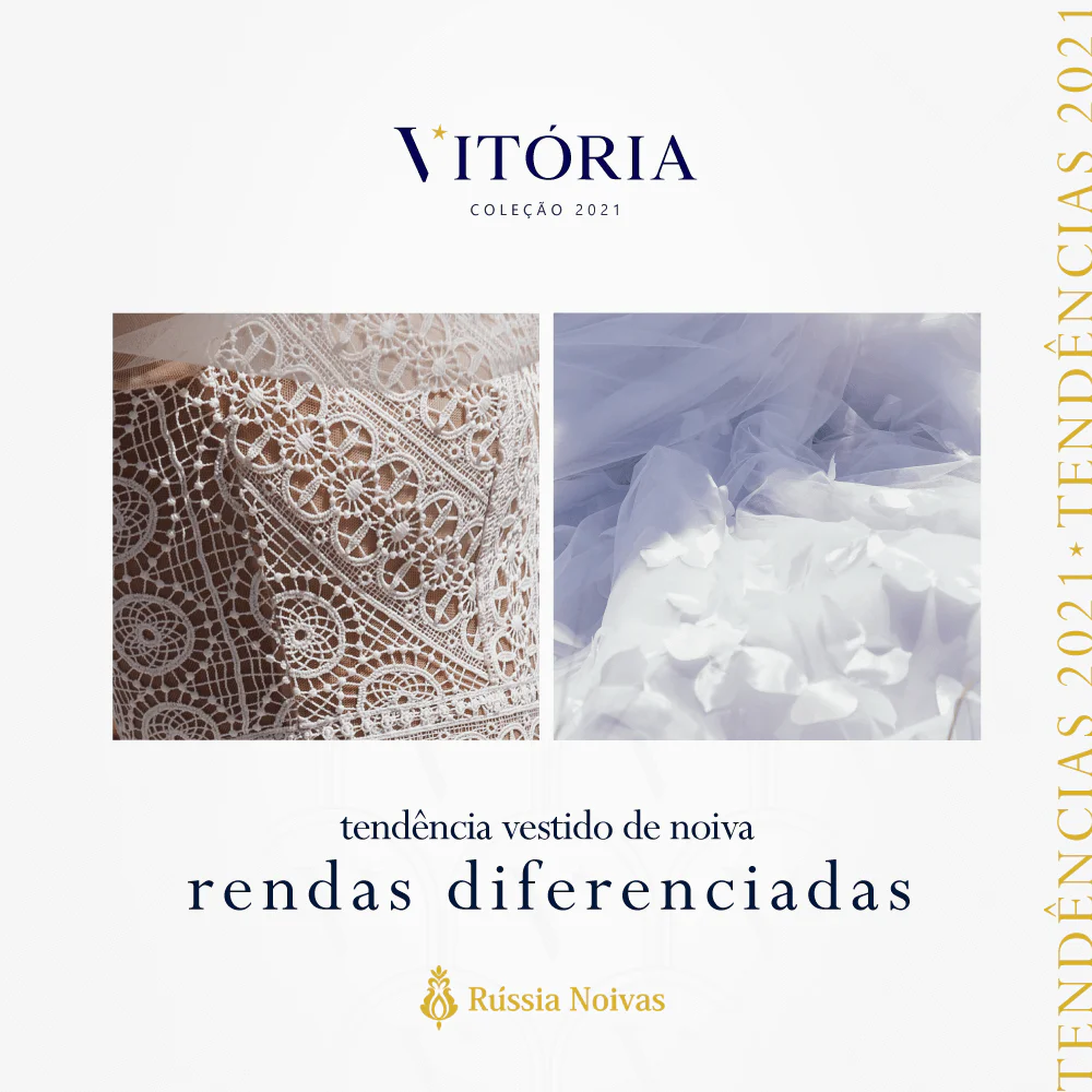 vestido de noiva tendencia rendas diferenciadas