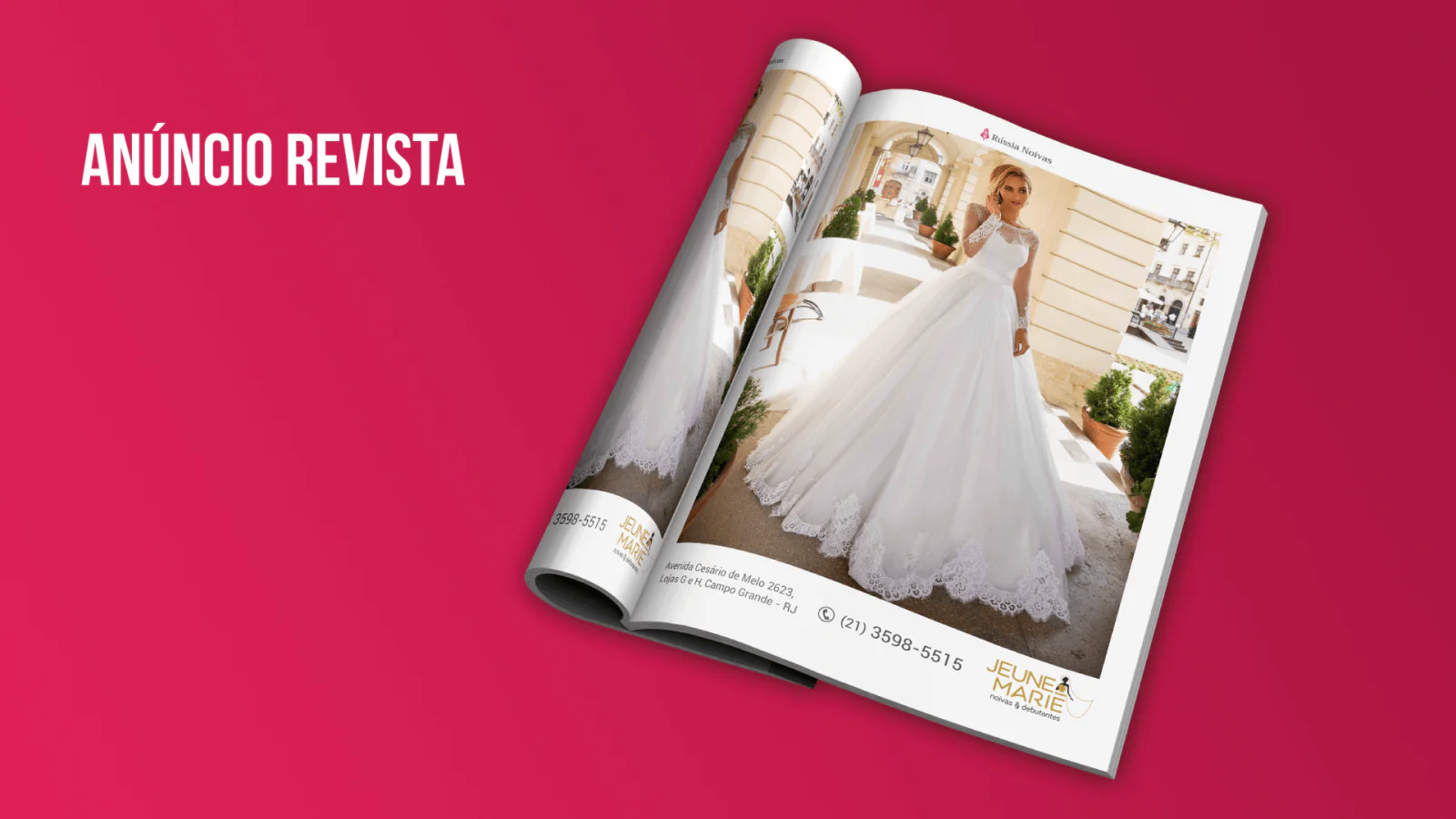 An&uacute;ncio revista R&uacute;ssia Noivas