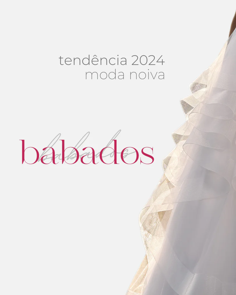 vestido de noiva tendencia babado