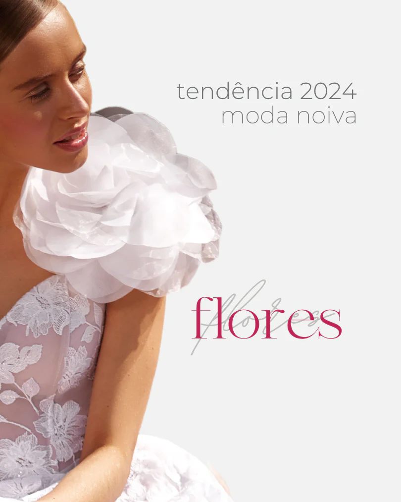 tendencia vestido de noiva flores