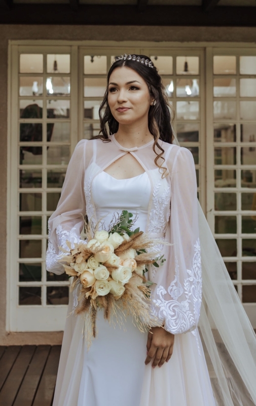 Noiva Petrova no estilo boho chic