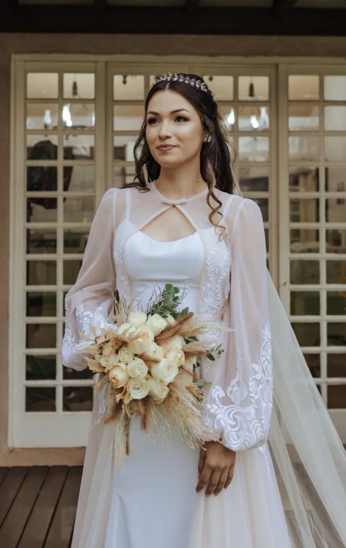 Noiva Petrova no estilo boho chic